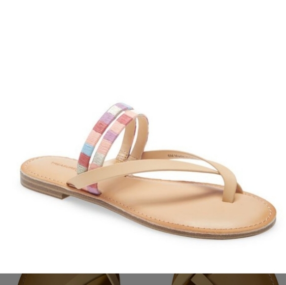 NEW TREASURE & BOND Walker Slide Sandal ,Hot Earth flats Comfy and classy - Picture 2 of 7